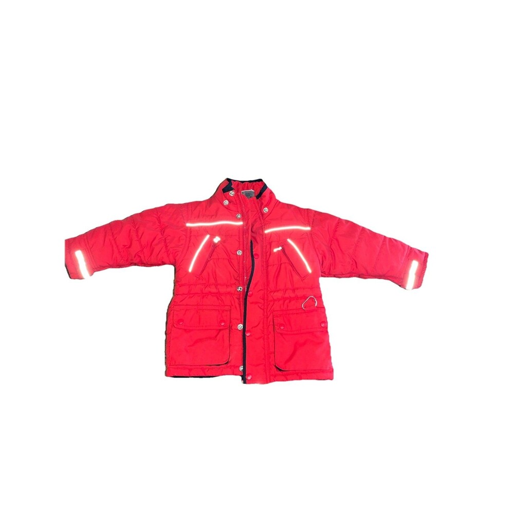 Hanna Anderson Coat Unisex Toddler Kids Size 90 3t Red Winter Ski Snow Cabin